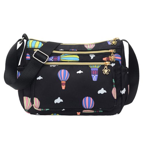 Fashion Multi Pockets Women Shoulder Bag High Quality Durable Lightweight Nylon Fabric Crossbody Bag Female Messenger Bag (NLBU)